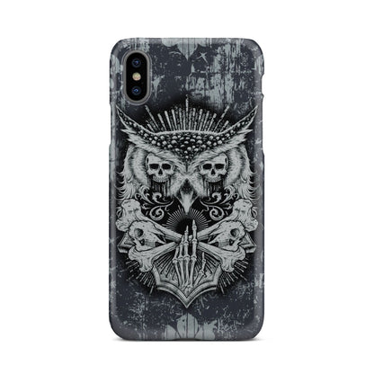 Aesthetic Owl Skull Phone Case iPhone Xs  