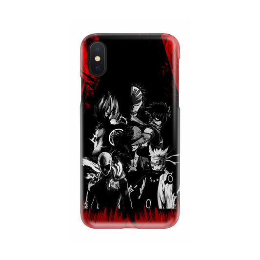 Naruto, Saitama, Luffy, Natsu, Goku and Kurosaki Phone Case   
