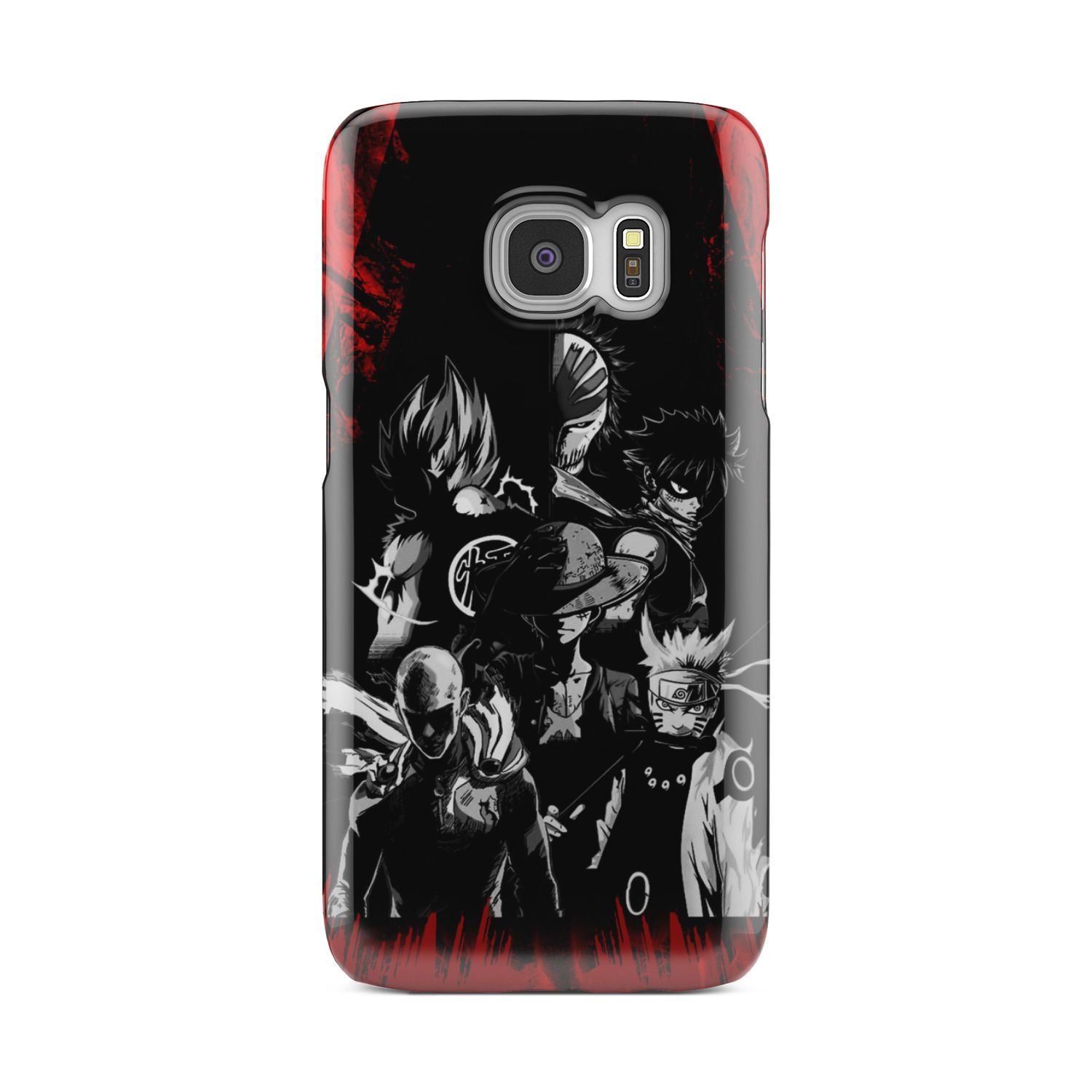 Naruto, Saitama, Luffy, Natsu, Goku and Kurosaki Phone Case Samsung Galaxy S6 Edge  