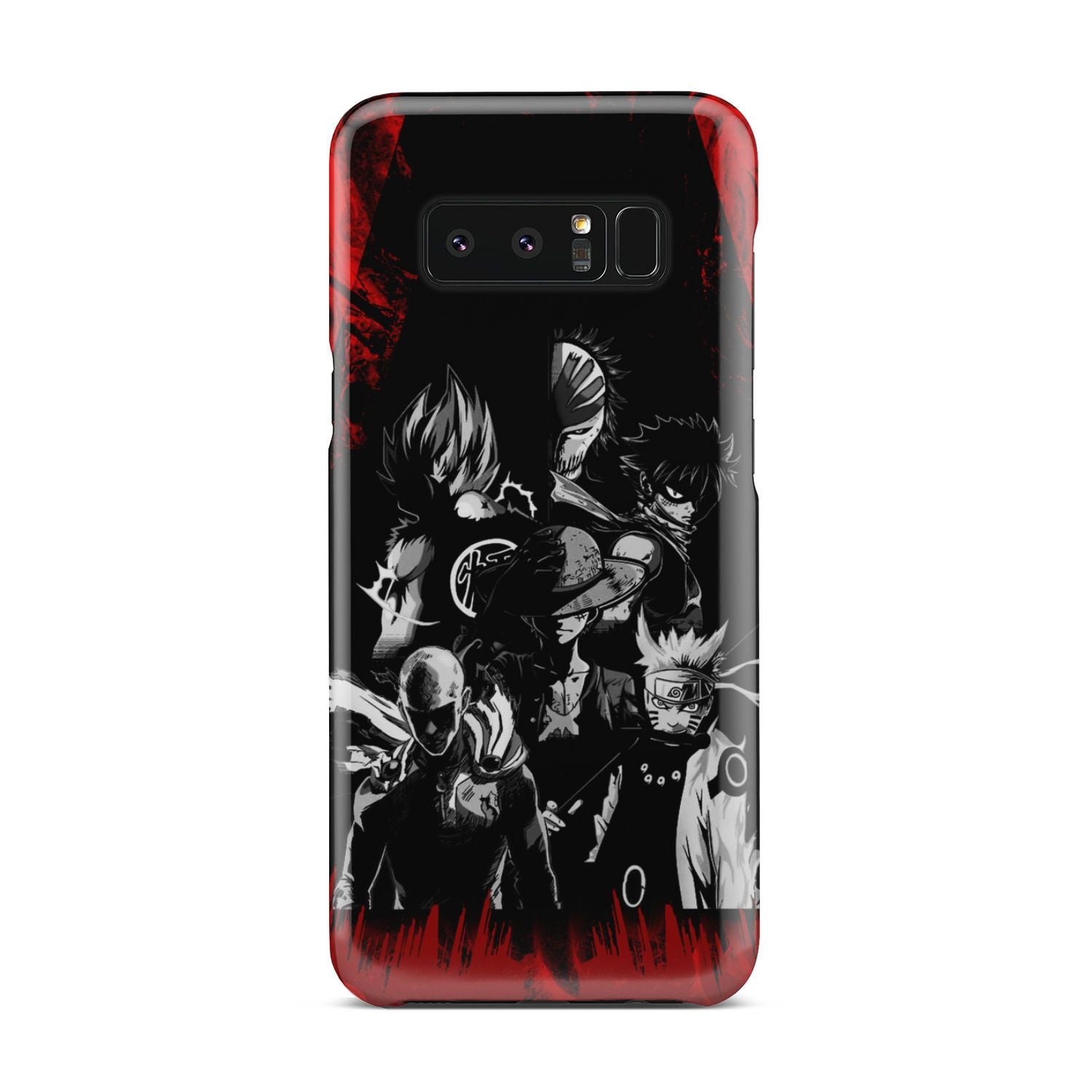 Naruto, Saitama, Luffy, Natsu, Goku and Kurosaki Phone Case Samsung Galaxy Note 8  