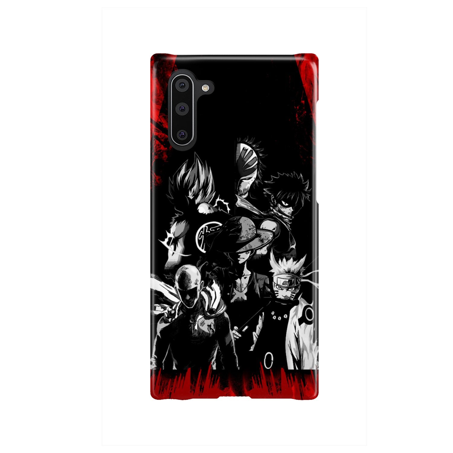 Naruto, Saitama, Luffy, Natsu, Goku and Kurosaki Phone Case Samsung Galaxy Note 10  