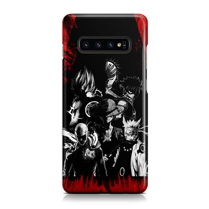 Naruto, Saitama, Luffy, Natsu, Goku and Kurosaki Phone Case Samsung Galaxy S10 Plus  