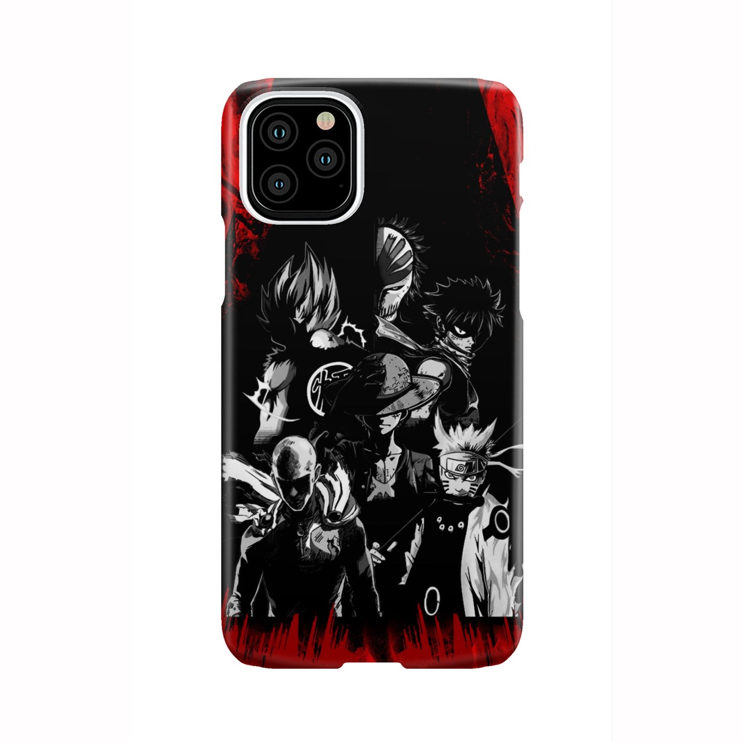 Naruto, Saitama, Luffy, Natsu, Goku and Kurosaki Phone Case iPhone 11 Pro  