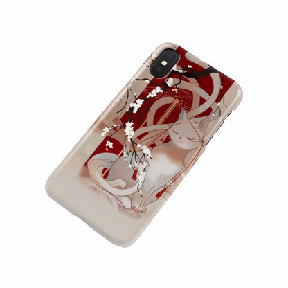 White Cat Phone Case   