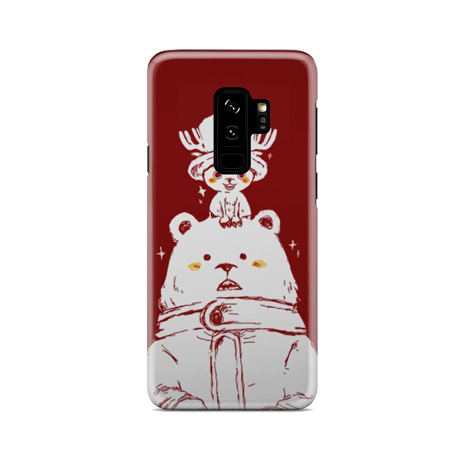 One Piece Chopper and Cute Bear Phone Case Samsung Galaxy S9 Plus  