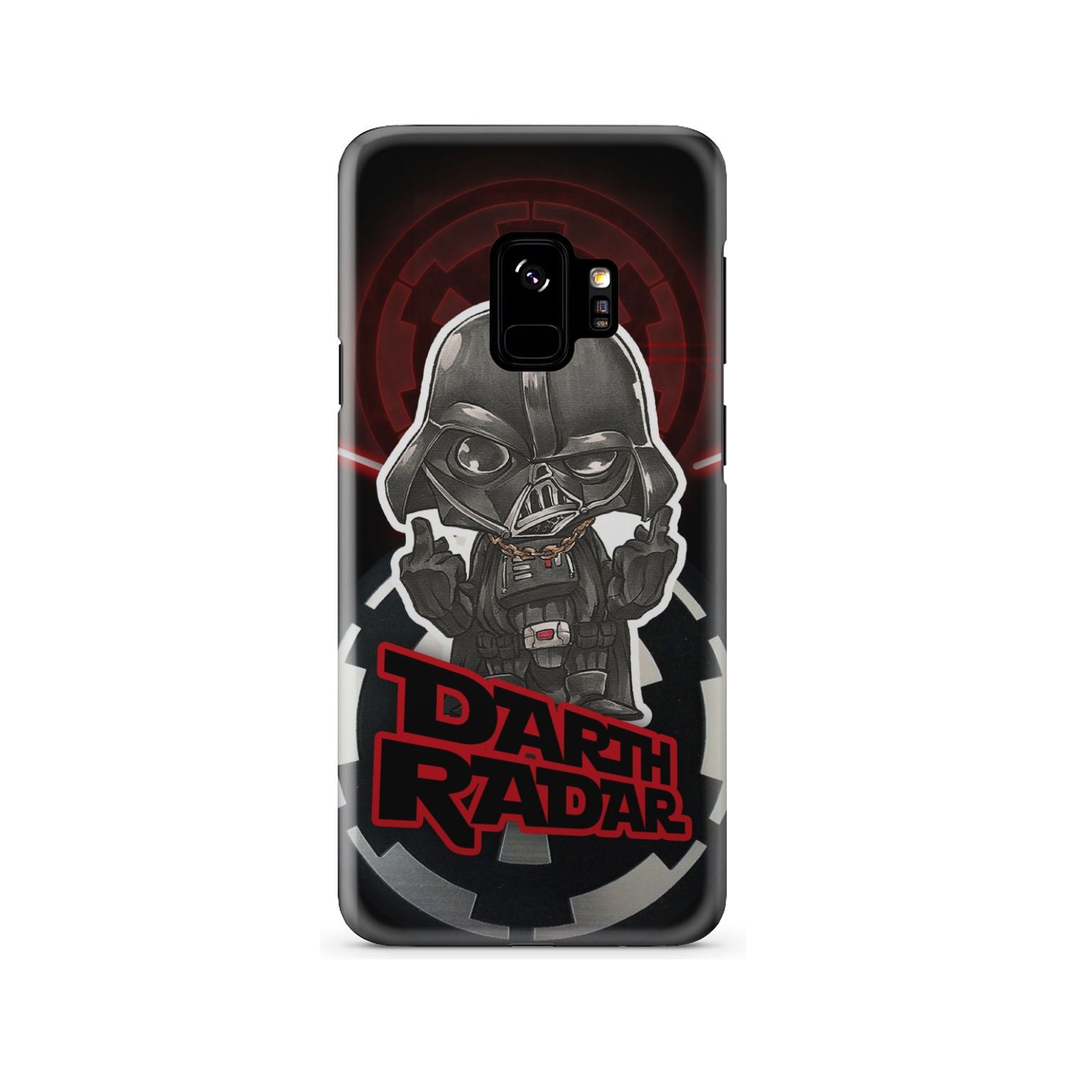 Star Wars Imperial Darth Vader Middle Finger's Up Phone Case Samsung Galaxy S9  