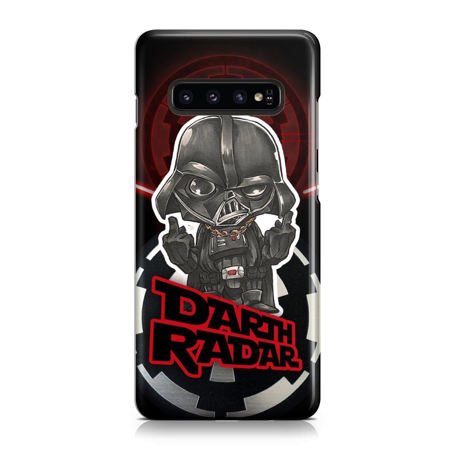 Star Wars Imperial Darth Vader Middle Finger's Up Phone Case Samsung Galaxy S10  