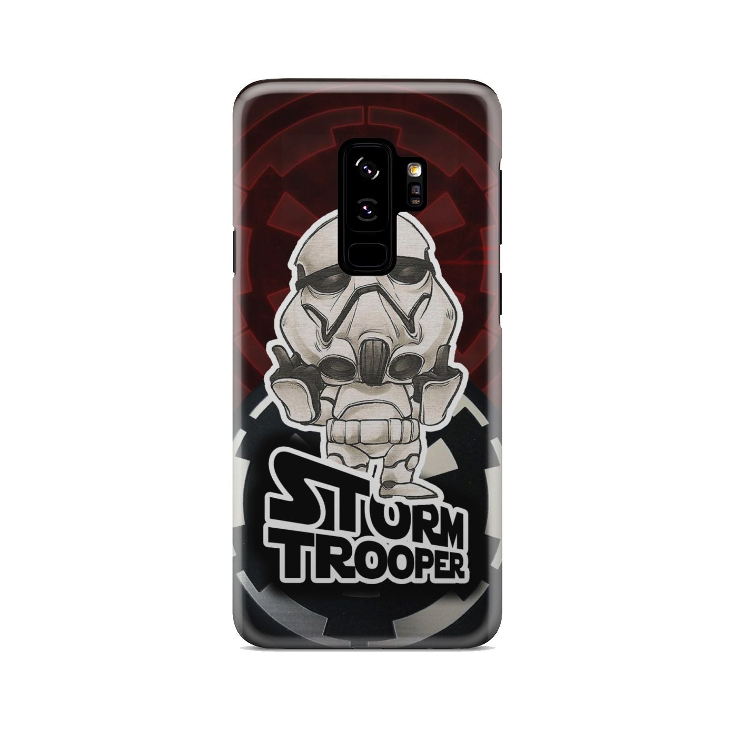 Star Wars Imperial Stormtrooper Middle Finger's Up Phone Case Samsung Galaxy S9 Plus  