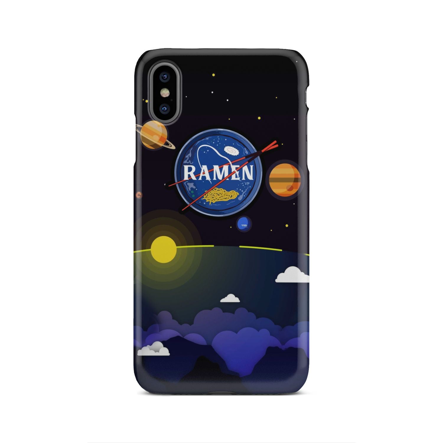 Ramen In Nasa Style Phone Case iPhone Xs Max  