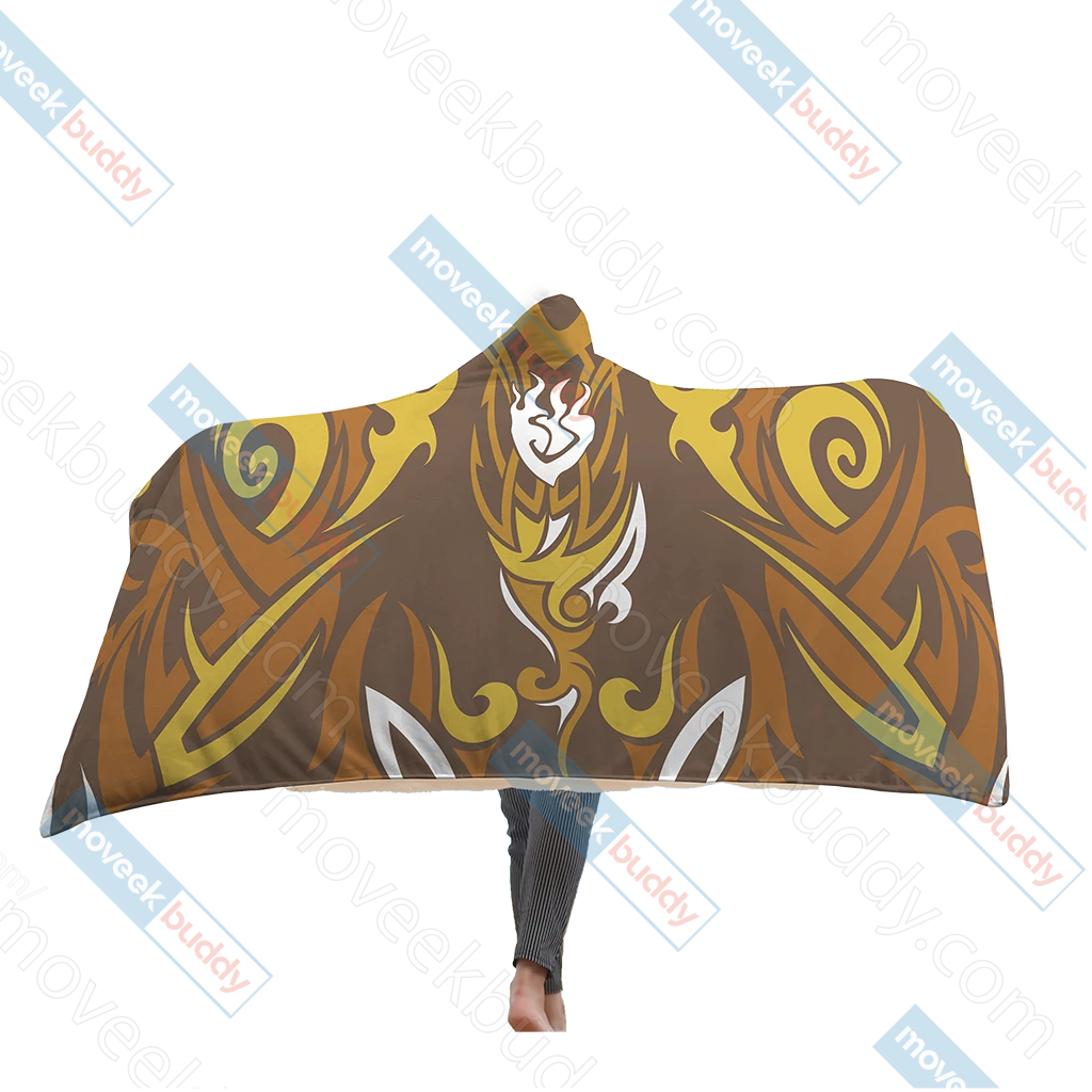 RWBY Yang Xiao Long Symbol Hooded Blanket Adult 80"x60"  