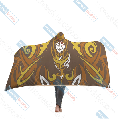 RWBY Yang Xiao Long Symbol Hooded Blanket Adult 80"x60"  