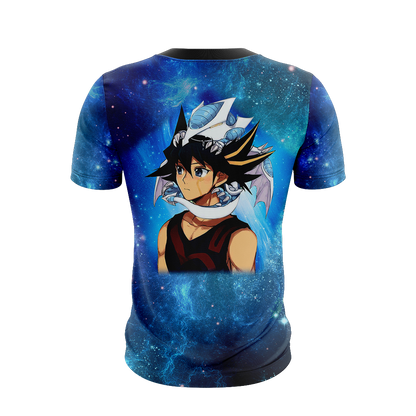 Yu-Gi-Oh! Yusei Fudo and Stardust Dragon New Version 3D T-shirt   