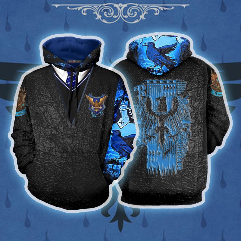The Ravenclaw Eagle Harry Potter 3D T-shirt Hoodie S 