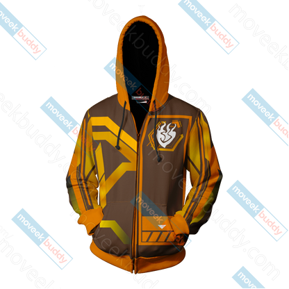RWBY Yang Xiao Long New Zip Up Hoodie   