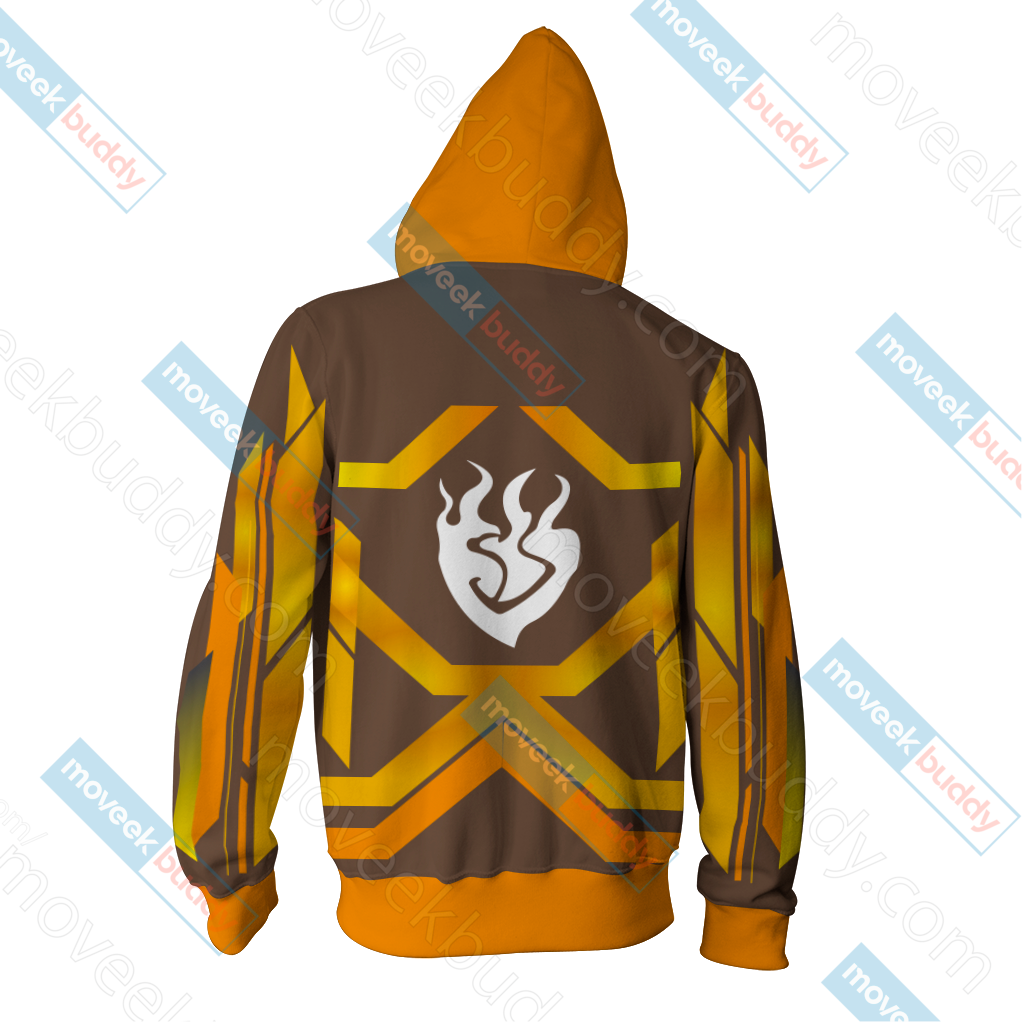 RWBY Yang Xiao Long New Zip Up Hoodie   