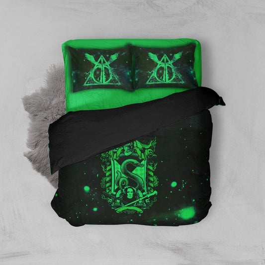 The Slytherin Snake Harry Potter Version Galaxy Bed Set   