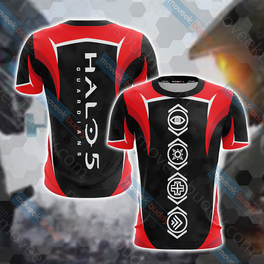 Halo 5: Guardians - Power-Up Icons Unisex 3D T-shirt   