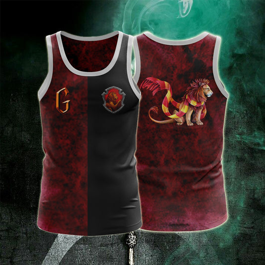 The Gryffindor Lion Hogwarts Harry Potter 3D Tank Top S  