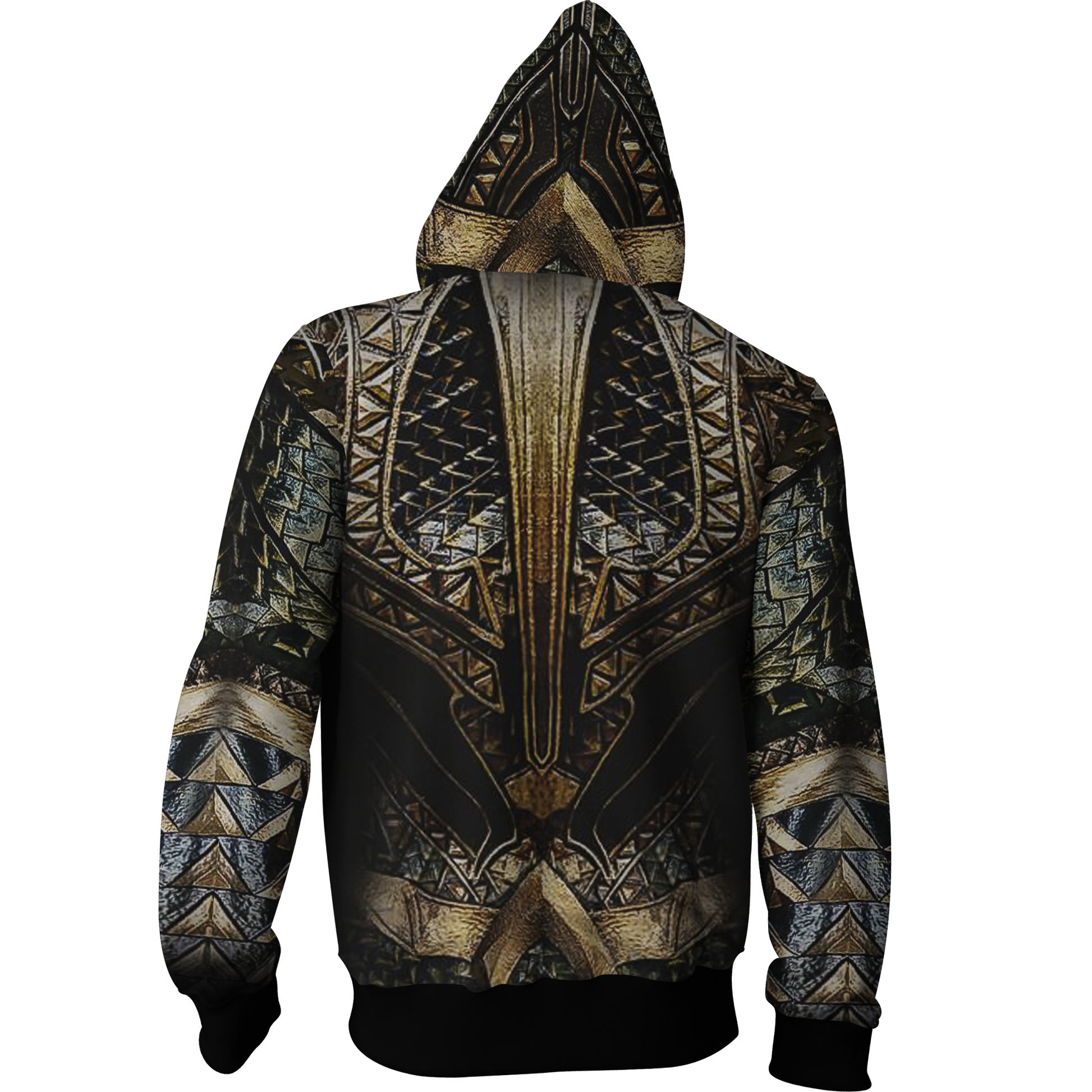 Aquaman Cosplay Zip Up Hoodie Jacket   