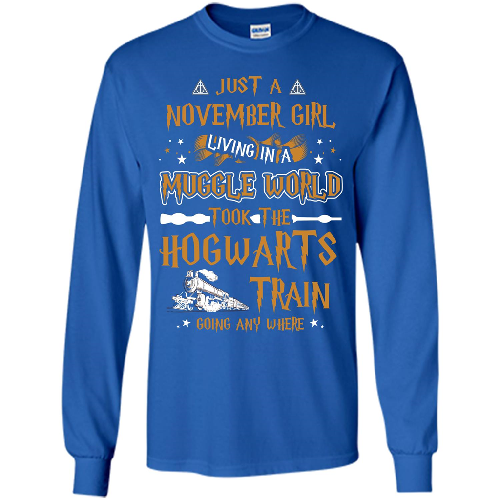 Harry Potter T-shirt Just A November Girl Living In A Muggle World   