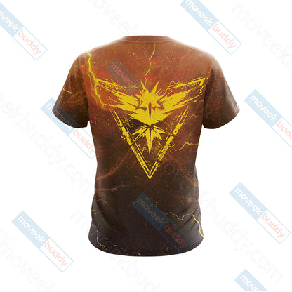 Pokemon Go - Team Instinct New Unisex 3D T-shirt   