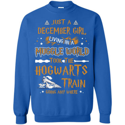 Harry Potter T-shirt Just A December Girl Living In A Muggle World   