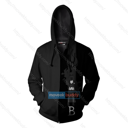 RWBY Black Fang Zip Up Hoodie   