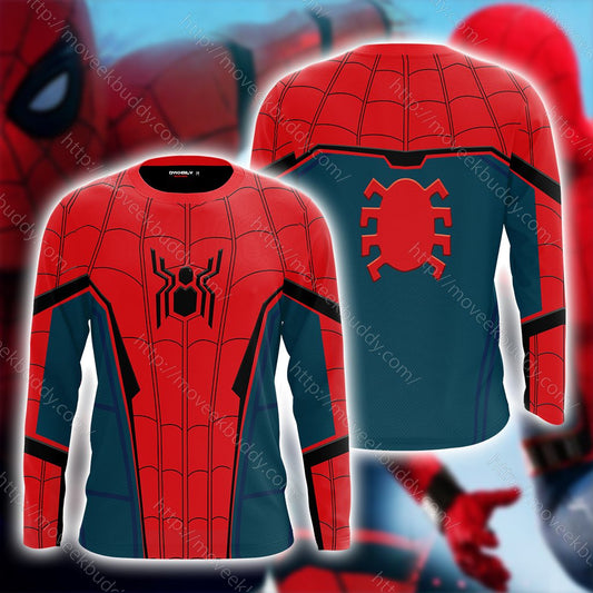 Spider-Man: Far From Home 2019 Cosplay 3D Long Sleeve Shirt US/EU S (ASIAN L)  