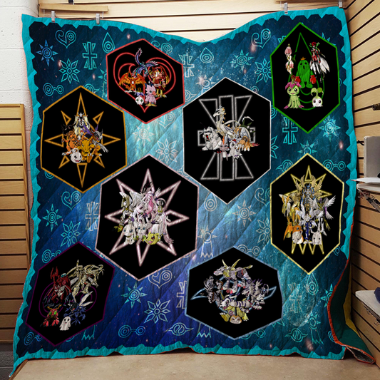 Digimon New 3D Quilt Blanket Twin (150x180CM)  