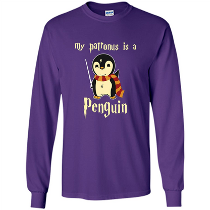 Penguin T-Shirt My Patronus Is A Penguin Hot 2017 T-Shirt Purple S 