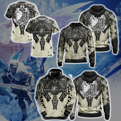 Monster Hunter World Logo Unisex 3D T-shirt   