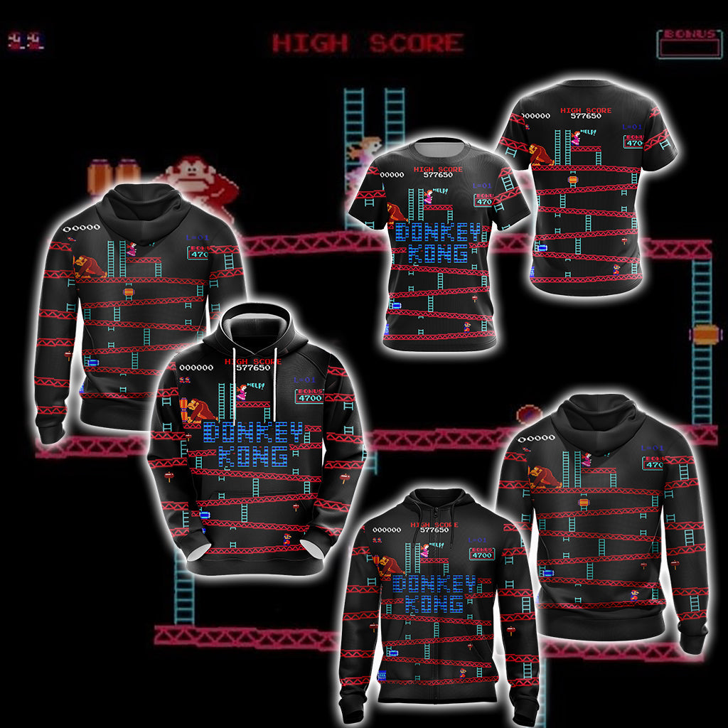 Donkey Kong New Game Unisex 3D T-shirt   