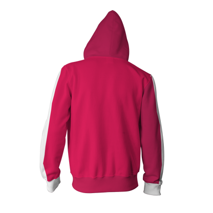 Pokemon Go Girl Pokemon Trainer Cosplay Zip Up Hoodie Jacket   
