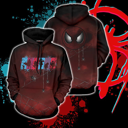 Spider-Man: Into the Spider-Verse Spider Friend Unisex 3D T-shirt Hoodie S 