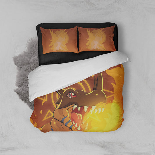 Digimon Greymon 3D Bed Set Twin (3PCS)  