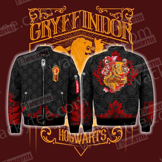 Brave Like A Gryffindor Harry Potter Wacky Style Bomber Jacket S  