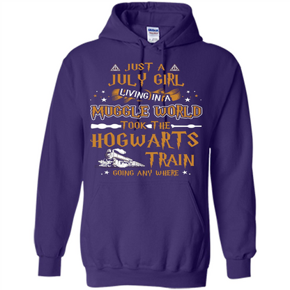 Harry Potter T-shirt Just A July Girl Living In A Muggle World   