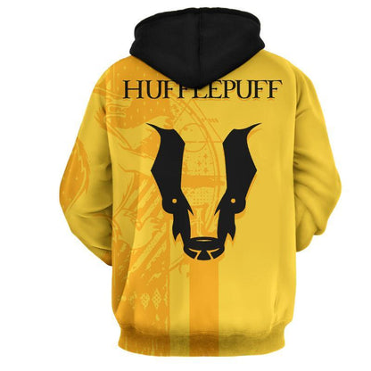 Quidditch Hufflepuff Harry Potter Unisex 3D T-shirt   