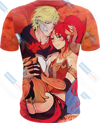 RWBY Jaune and Pyrrha Unisex 3D T-shirt   