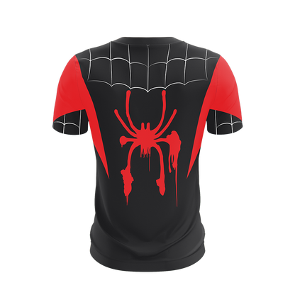 Spider-Man: Into the Spider-Verse Miles Morales Cosplay Unisex 3D T-shirt   