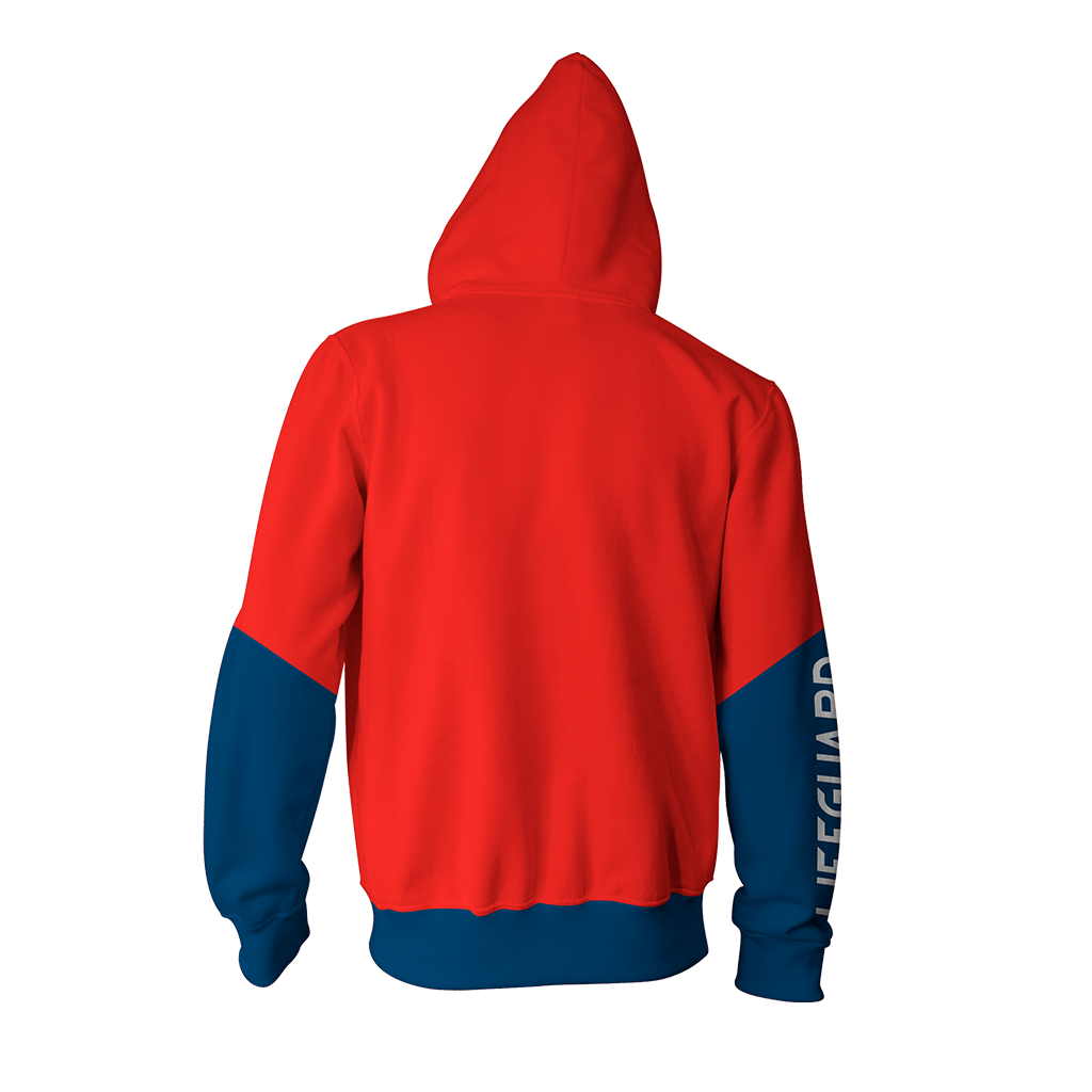 Baywatch Cosplay Zip Up Hoodie Jacket   