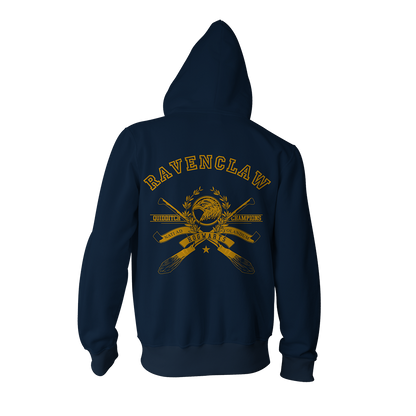 Quidditch Champion Ravenclaw Team Harry Potter Zip Up Hoodie   