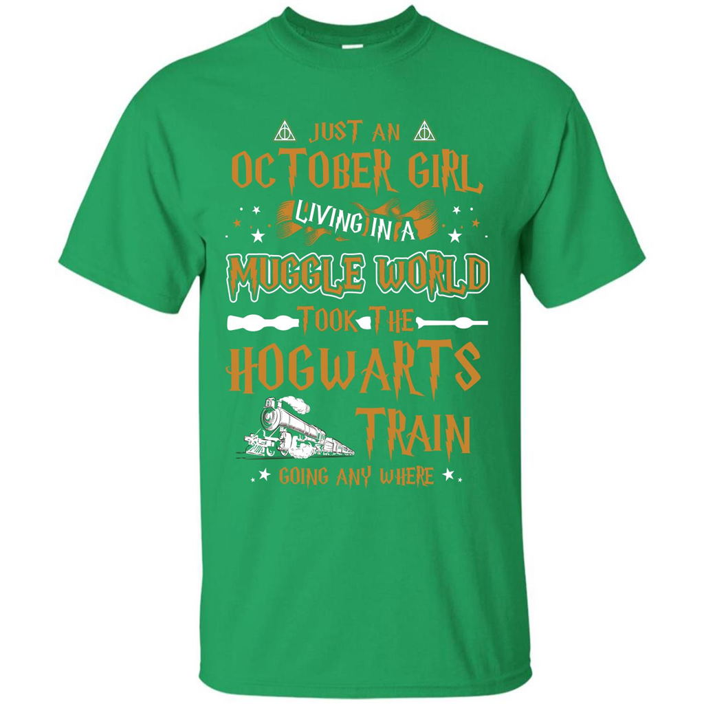 Harry Potter T-shirt Just An October Girl Living In A Muggle World   