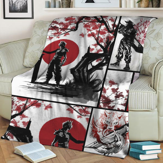 Final Fantasy 7 New 3D Throw Blanket 130cm x 150cm  