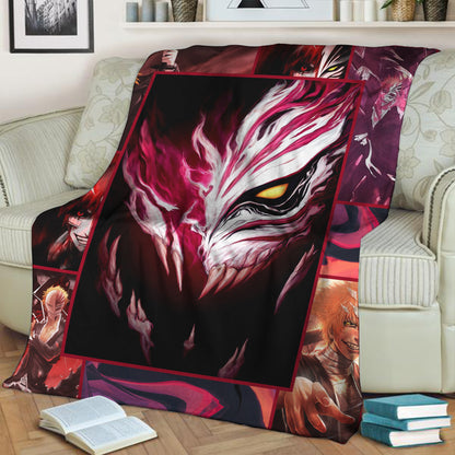 Bleach Ichigo Kurosaki Mask 3D Throw Blanket 130cm x 150cm  