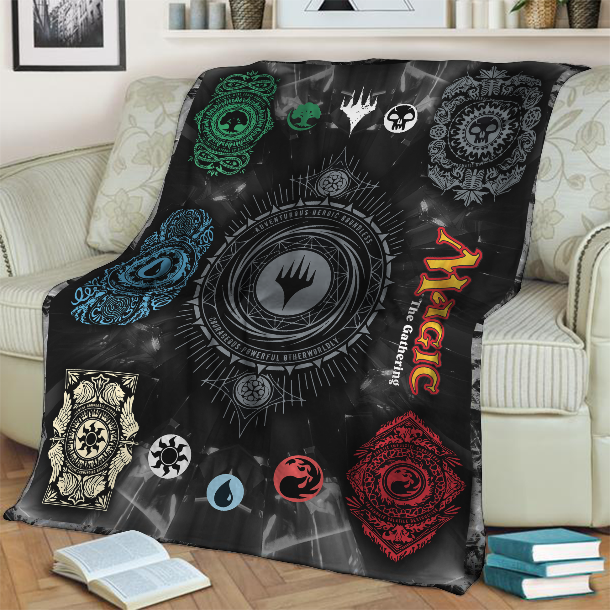 Magic: The Gathering Ornaments 3D Throw Blanket 130cm x 150cm  
