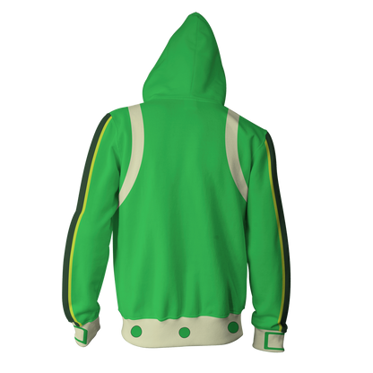 Boku No Hero Academia Tsuyu Asui Cosplay Zip Up Hoodie Jacket   