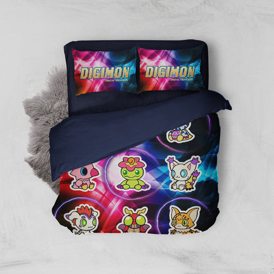 Digimon New Style Bed Set Twin (3PCS)  