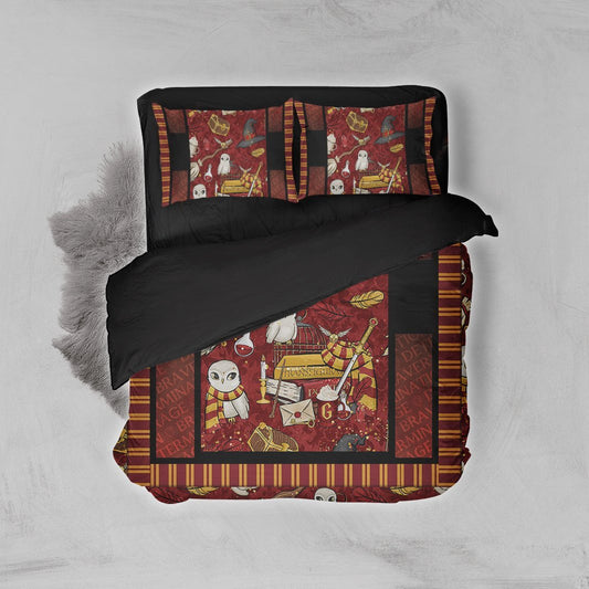 Harry Potter Gryffindor 3D Bed Set Twin (3PCS)  
