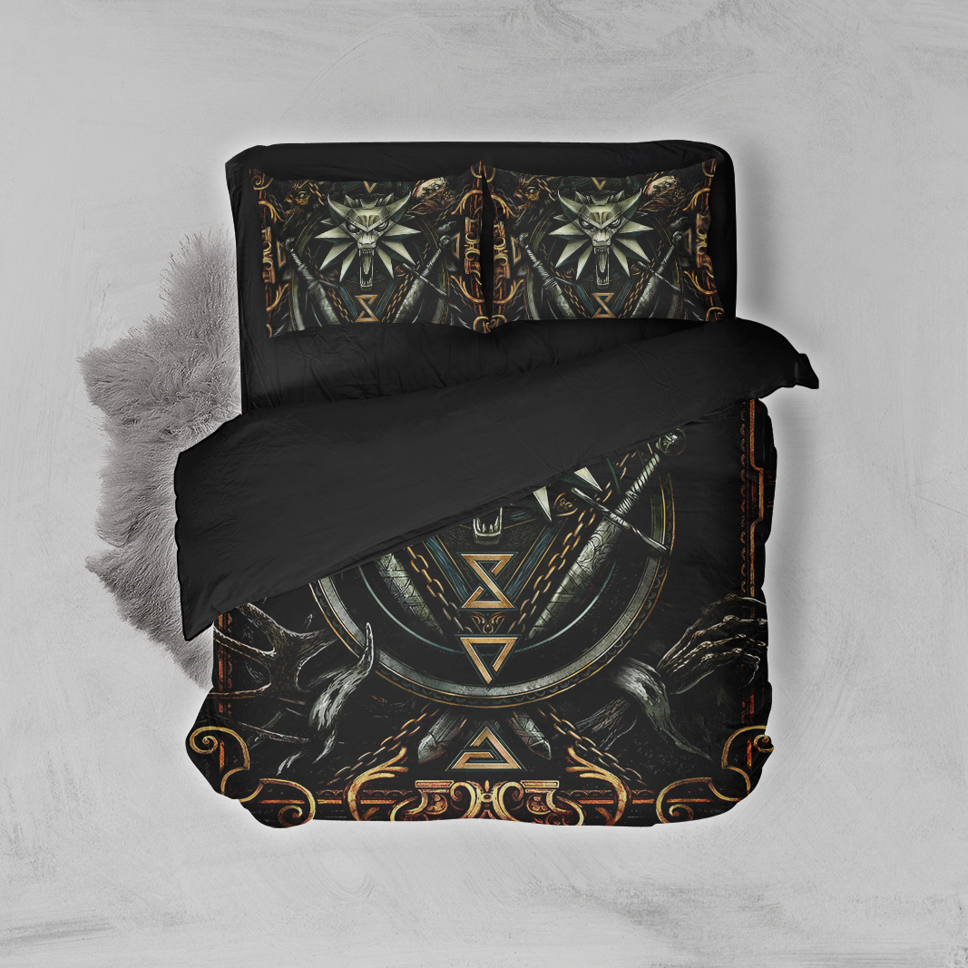 Witcher Symbol 3D Bed Set Twin (3PCS)  